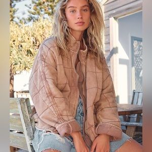 NWT Free People Dolman Quilted Knit Jacket